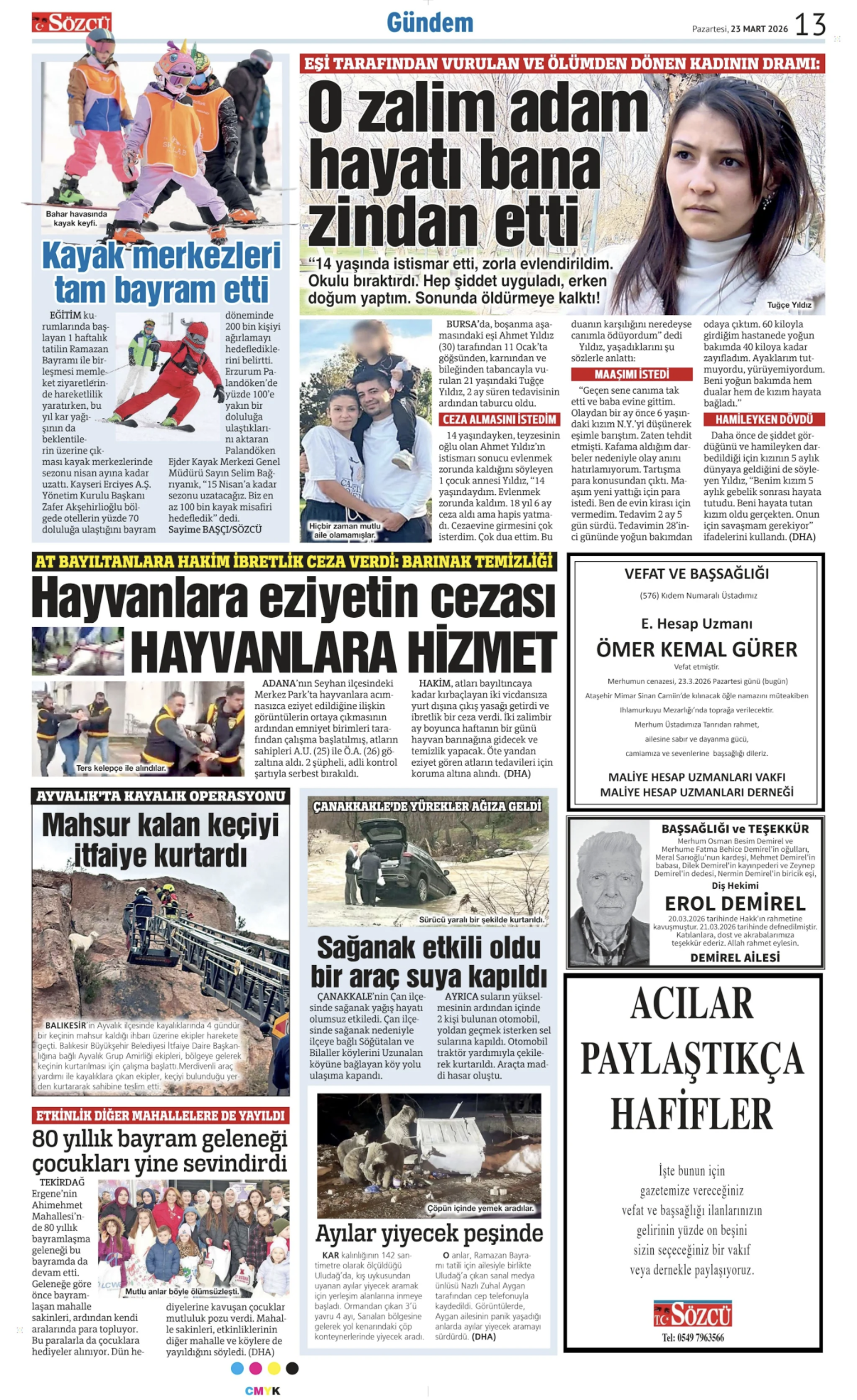 23 Mart 2026 Vefat İlanları