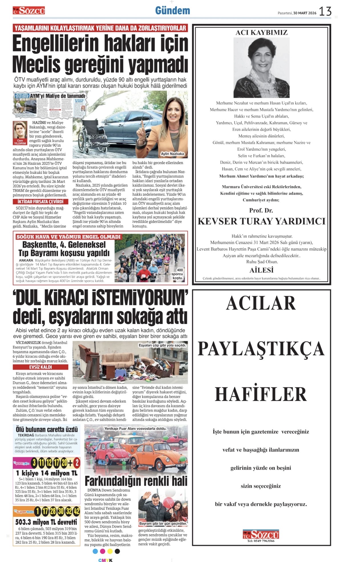 30 Mart 2026 Vefat İlanları