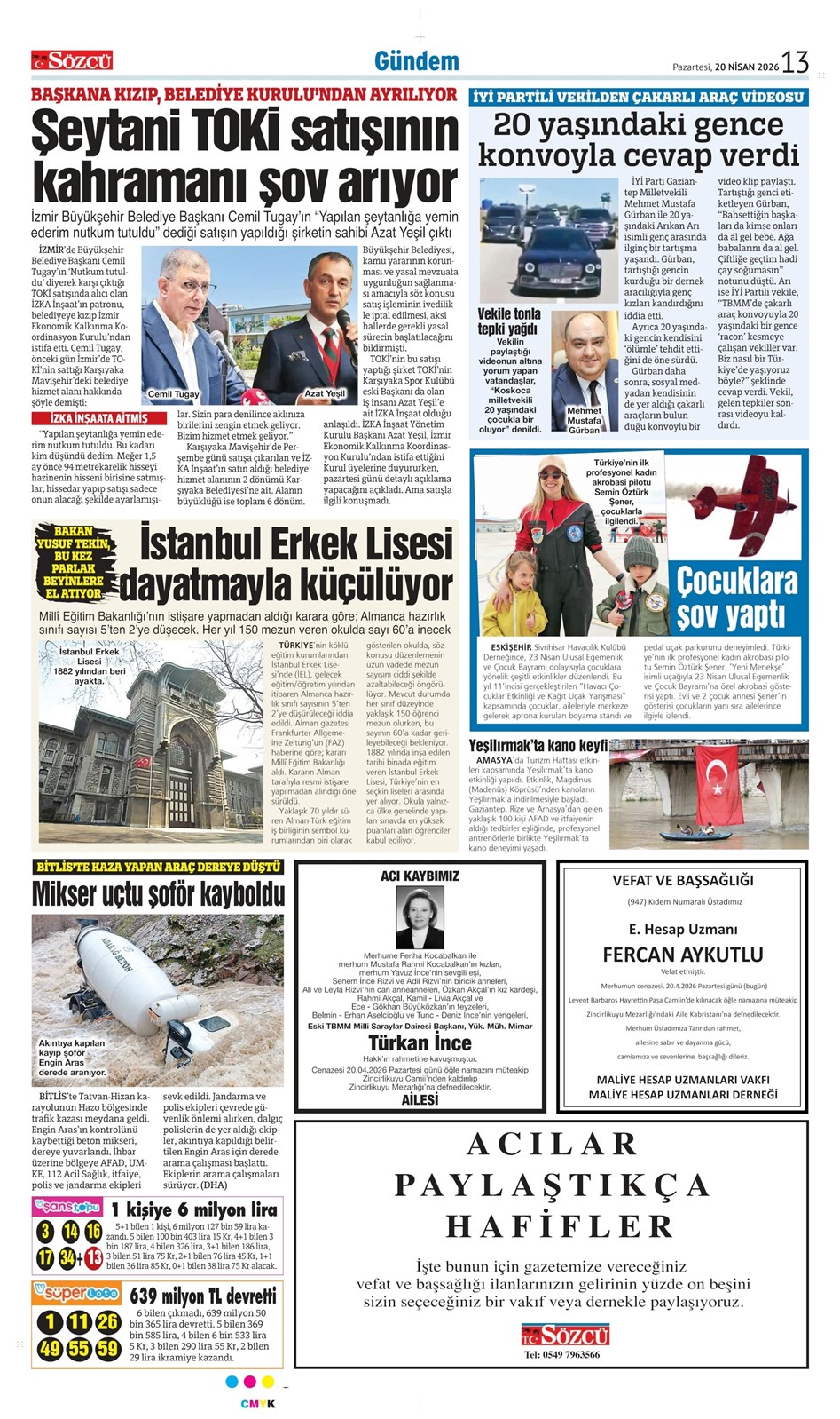 20 Nisan 2026 Vefat İlanları