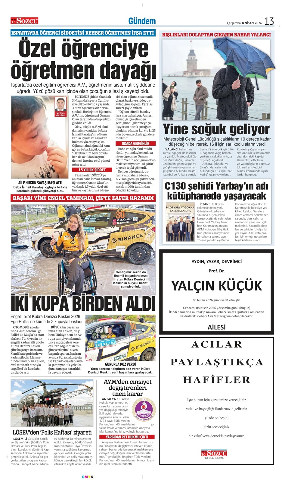 08 Nisan 2026 Vefat İlanları