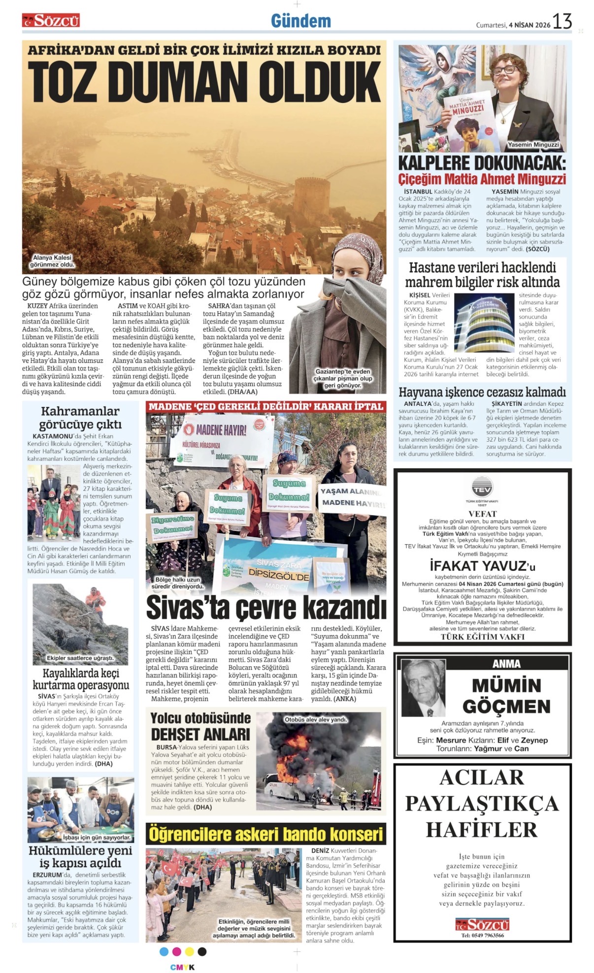 04 Nisan 2026 Vefat İlanları