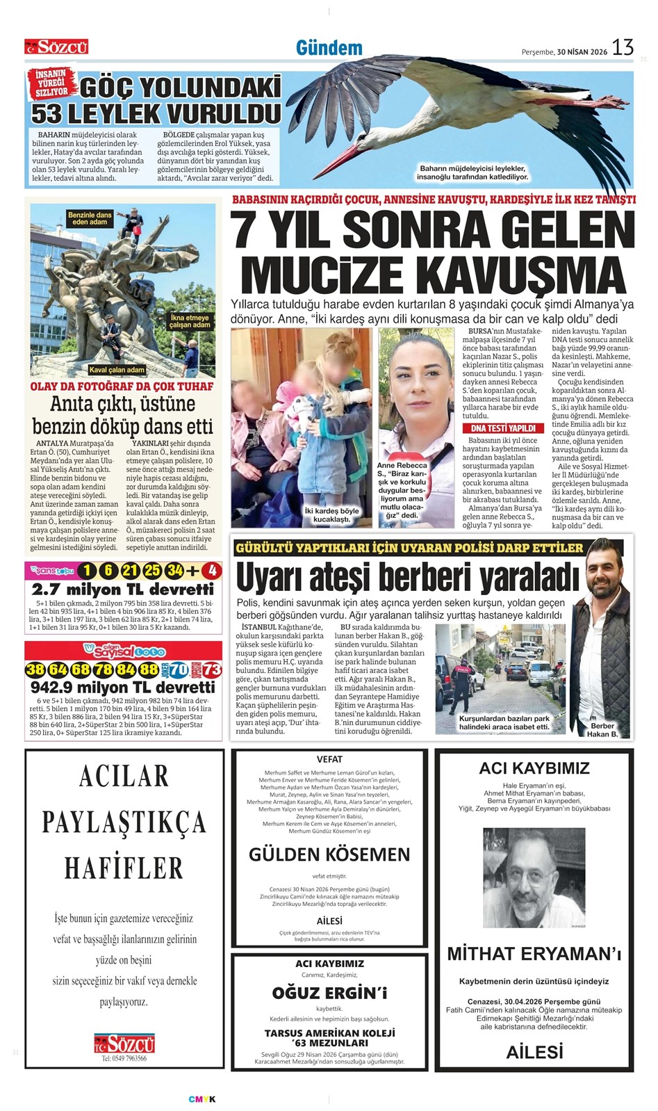 30 Nisan 2026 Vefat İlanları